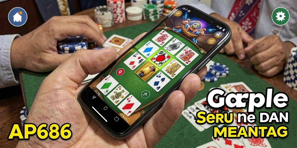 Tampilan gameplay Gaple yang seru dan interaktif.