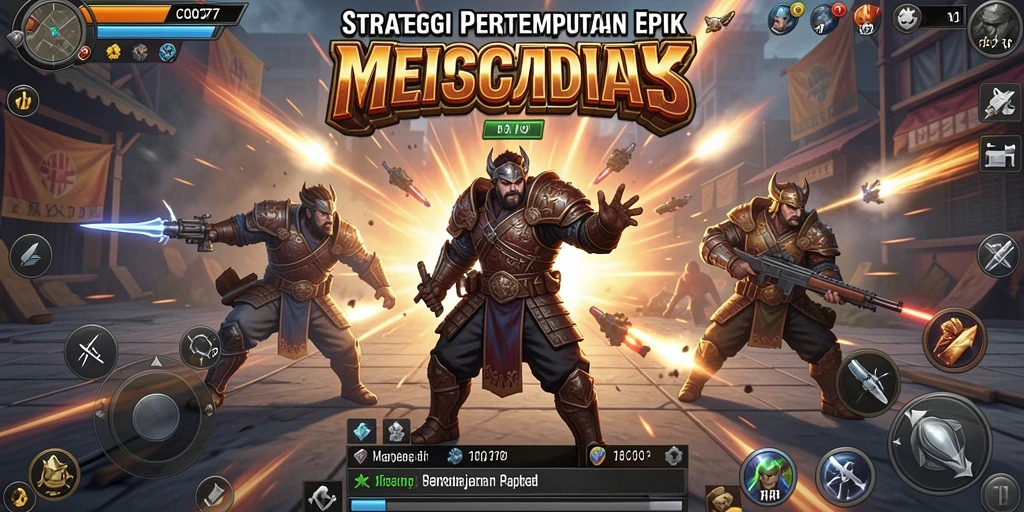 Tampilan gameplay COO77 yang epik dan menarik dalam pertempuran strategis.