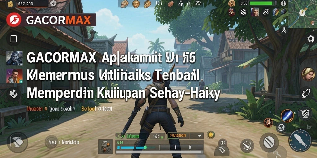 Tampilan antarmuka utama GACORMAX yang sederhana dan fungsional.