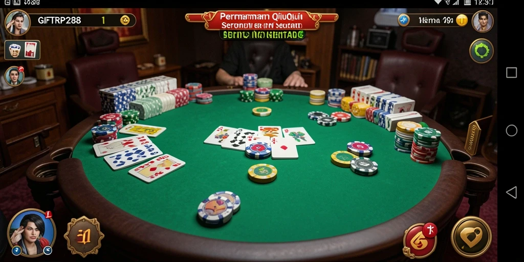 Tampilan gameplay QiuQiu yang seru dan kompetitif di GIFTRP288.