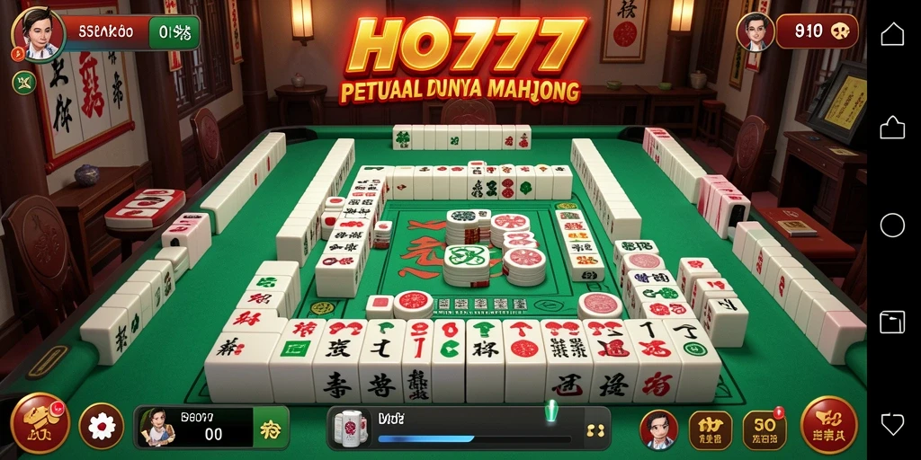 Gameplay HO777 yang mengasyikkan dalam petualangan Mahjong.