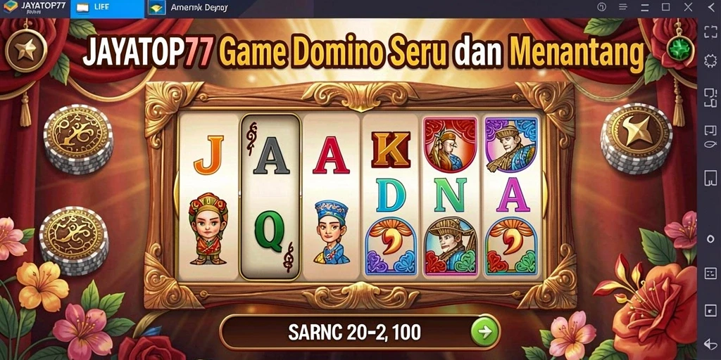 Tampilan gameplay JAYATOP77 yang seru dan dinamis dalam bermain domino.