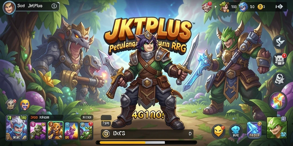 Tampilan gameplay RPG yang menakjubkan di JKTPLUS.