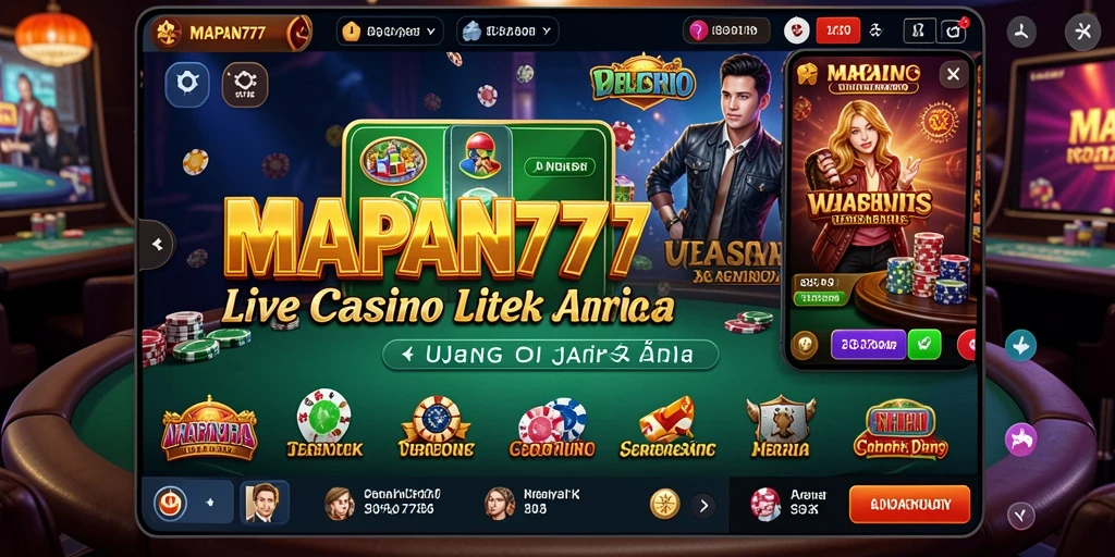 Tampilan gameplay Live Casino yang mendebarkan dan interaktif.