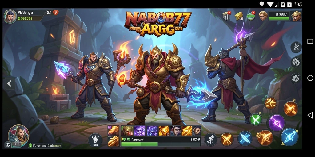 Tampilan menawan dari gameplay ARPG NABOB77.