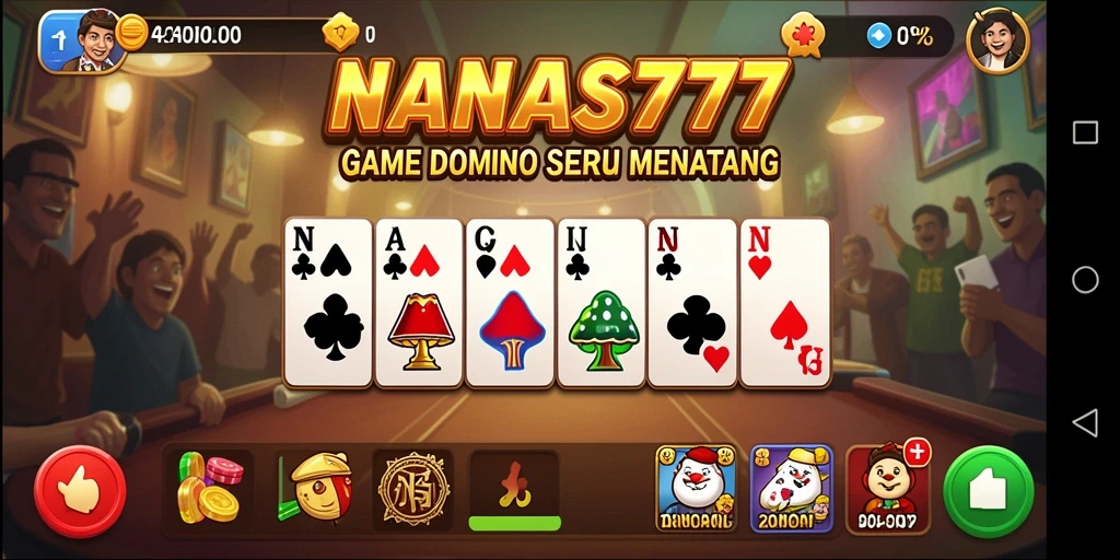Gameplay seru dengan domino di NANAS777.