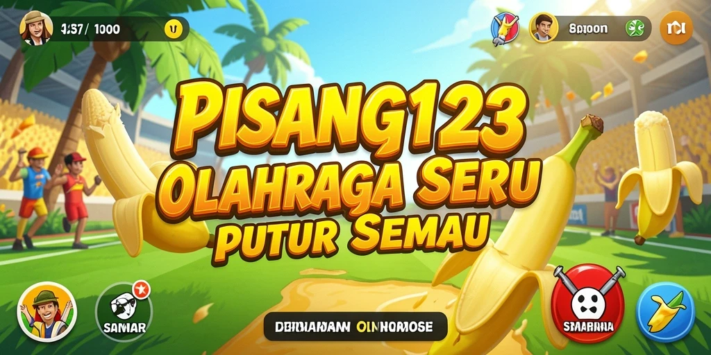 Screenshot PISANG123 menampilkan gameplay seru olahraga.