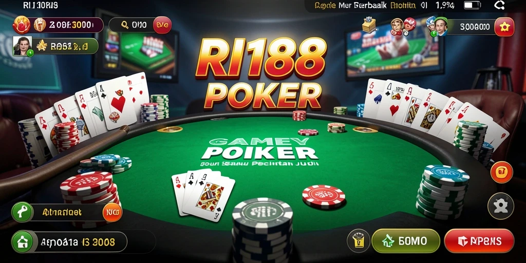 Gameplay menegangkan aplikasi poker RI188 yang menarik.