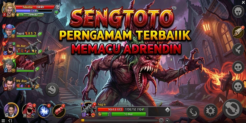 Tampilan gameplay SENGTOTO yang menyeramkan dan penuh ketegangan.