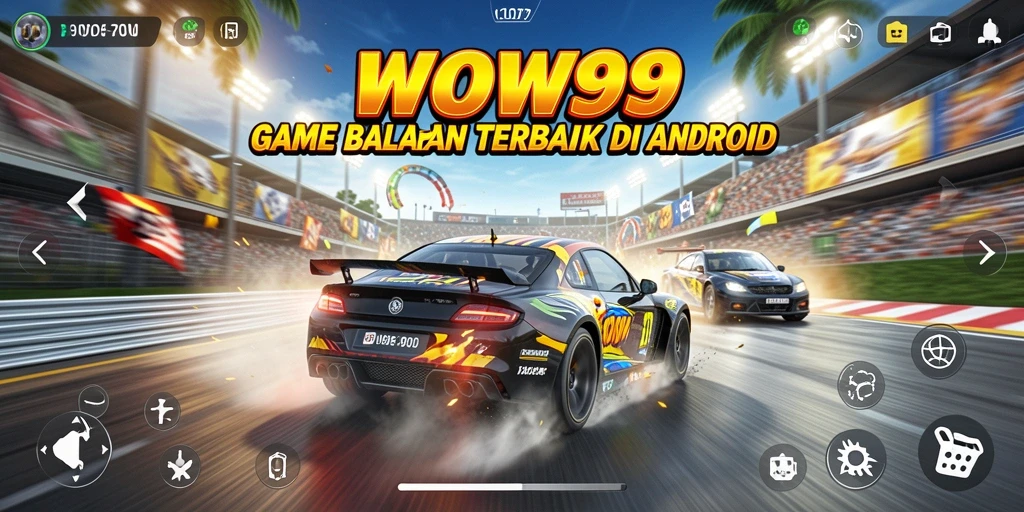 Gameplay seru dan menantang di WOW99 saat balapan.